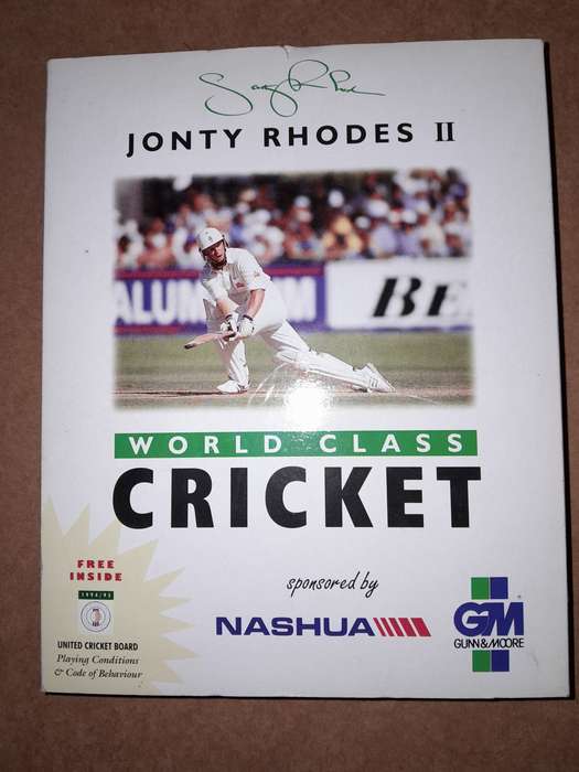 Jonty Rhodes 2 World Class Cricket PC Game Big Box - Stiffy Disc