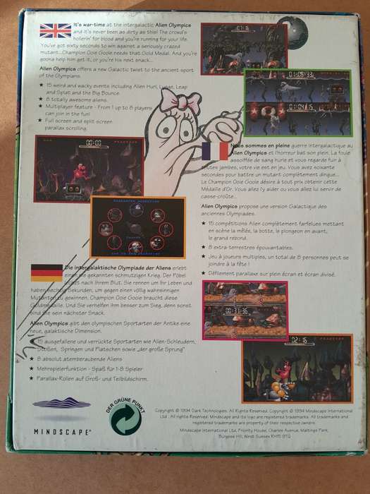 Alien Olympics - Mindscape - Big Box Edition PC-CD Game