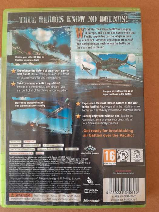 2xXbox 360 Games - Fable II & Air Conflicts Pacific Carriers Game Bundle