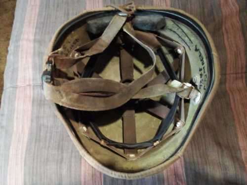 SADF helmet kevlar, SADF plastic inner for steel helmet and SANDF bush hat