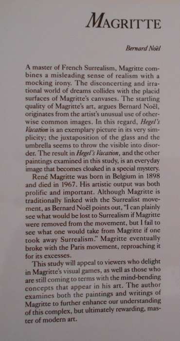 MAGRITTE, by Bernard Noel