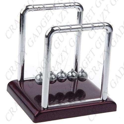 Newton's Cradle Balance Balls Science Pendulum Desktop Toy for Home Office - Small Size