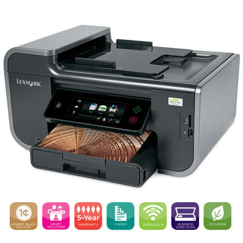Lexmark Prestige Pro805 Wireless Multifunction Inkjet Printer with Web-enabled Touchscreen