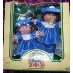 MINT IN BOX! VINTAGE TWINS Cabbage Patch Kid girl dolls 'Juliet' and 'Rose'