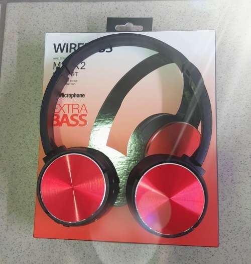 Bluetooth Extra Bass Wireless Headphone with Micro SD Card Slot FM Radio
