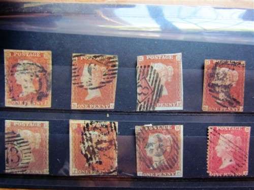 8 X IMPERFORATE PENNY REDS EARLY VICTORIAN ***R1 START***