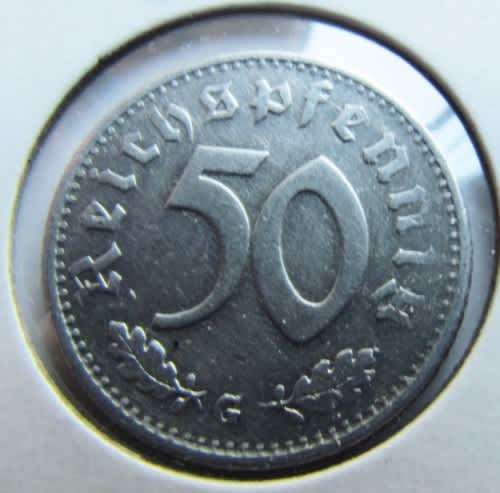 GERMANY 1940(G) **SCARCE** 50 PFENNIG VF