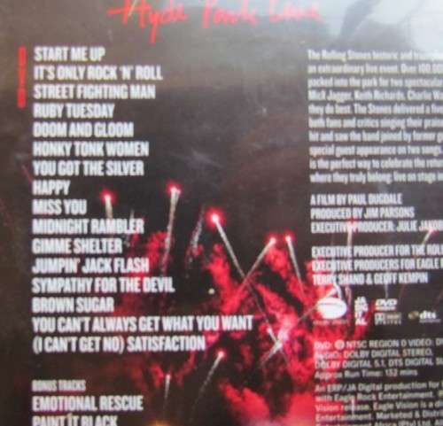 ROLLING STONES - LIVE IN HYDE PARK