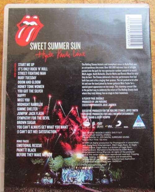 ROLLING STONES - LIVE IN HYDE PARK