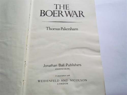 THE BOER WAR - THOMAS PACKENHAM - GREAT PHOTOGRAPHS , book recovered well from moisture