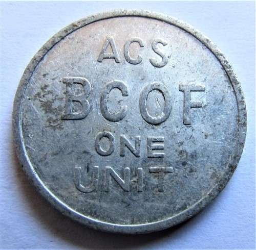 Australian Canteen Service British Commonwealth Occupying Force Token
