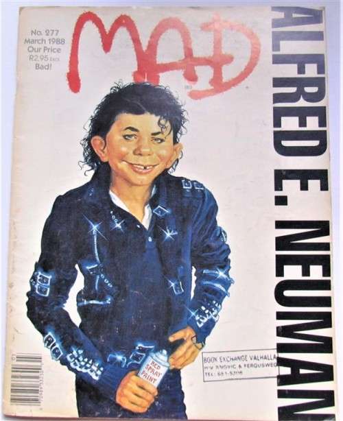 MAD MAGAZINE MICHAEL JACKSON BAD ISSUE 1988 #277
