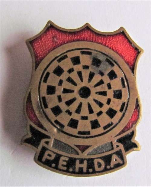 VINTAGE ENAMELLED P.E.H.D.A BADGE