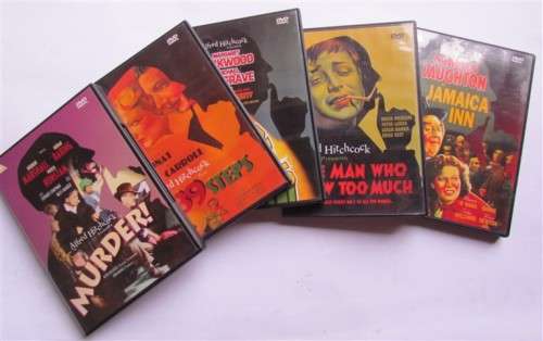 ALFRED HITCHCOCK BOX SET - 5 X MOVIES - 1 BID FOR THE SET