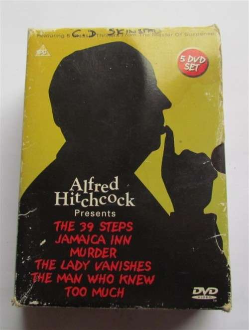ALFRED HITCHCOCK BOX SET - 5 X MOVIES - 1 BID FOR THE SET