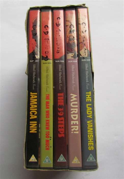 ALFRED HITCHCOCK BOX SET - 5 X MOVIES - 1 BID FOR THE SET