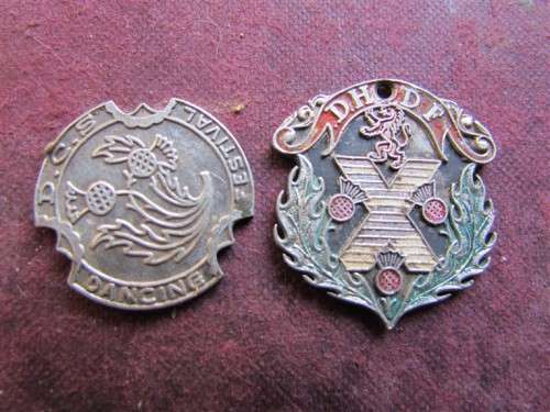 Scottish Highlands Dancing Medal and Badge
