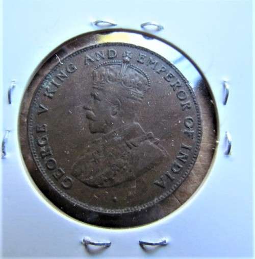 1924 MAURITIUS 5 CENTS **SCARCE DATE & DETAILS**