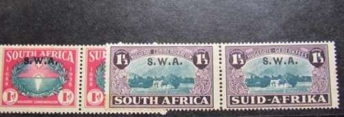 SWA Overprint SACC 138 - 140 Set Cat. Value R600.00