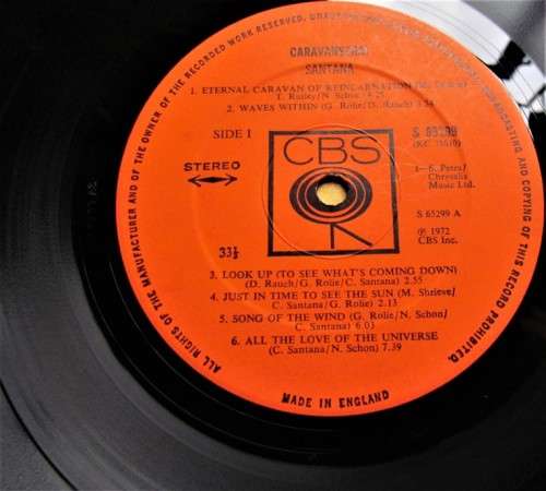 SANTANA VINTAGE LP - CARAVANSERAI - SCARCE