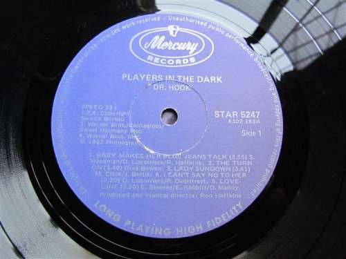 DR HOOK VINTAGE LP - PLAYERS IN THE DARK