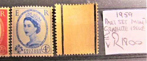 GB 1887-92 + 1959 Graphite Part Set Value  R 2700.00