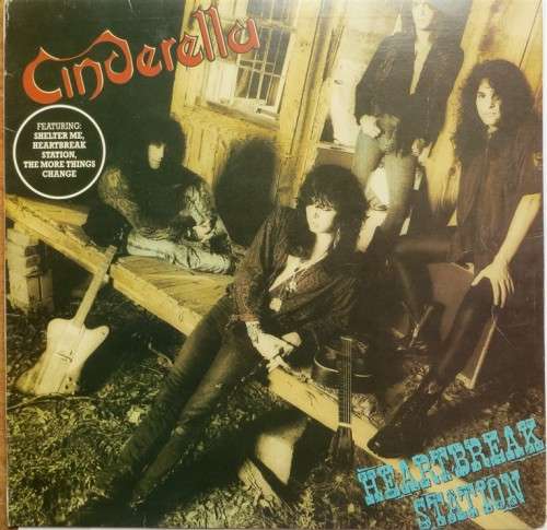 Cinderella Heartbreak Station Vinyl LP - VG