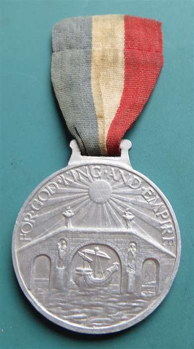 1931 Empire Prince God , King and Empire Medallion with Ribbon