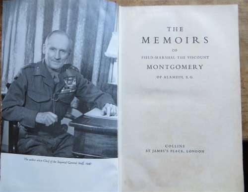 1958 The Memoirs Of Field-Marshal The Viscount Montgomery Of Alamein