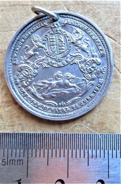 1902 Natal Coronation of King Edward VII Medal Silver