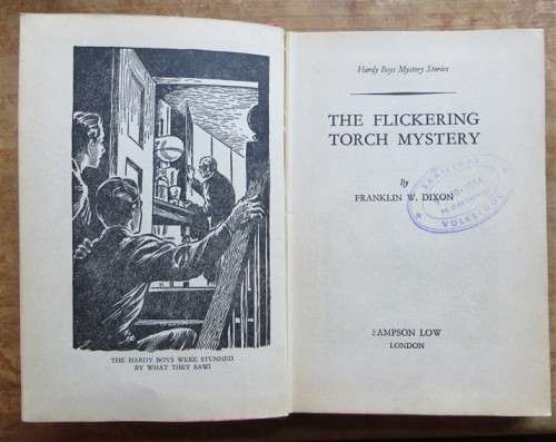 Franklin W. Dixon Hardy Boys - The Flickering Torch Mystery 1943 First Edition