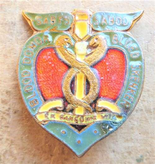 Early Enamelled & Numbered Blood Donors Badge