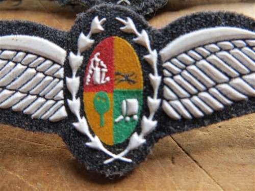 SA AIRFORCE WINGS - Material & Rubber Types - 1 Bid for Both
