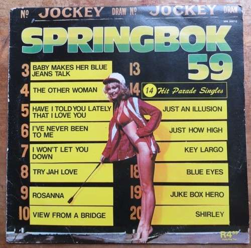 Vintage Vinyl LP - Springbok 59 - Horse Racing theme