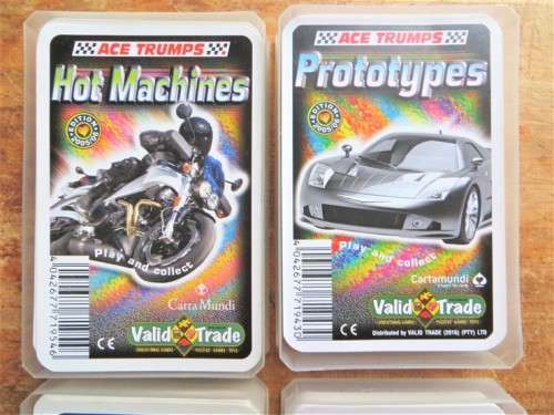 4 x Ace Trumps Card Games - 1 Bid for all 4