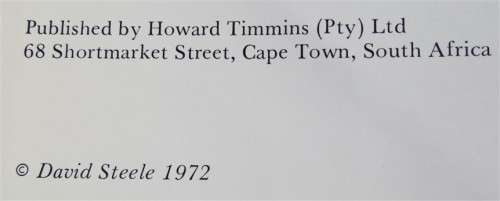 Game Sanctuaries of Southern Africa , Rhodesia , SA , Moz - David Steele