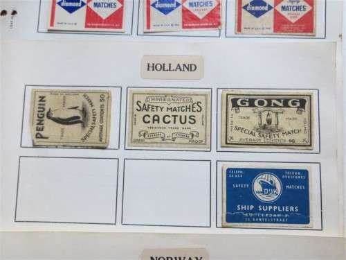 Vintage Matchbox labels Collection - USA/Austria/Norway/Finland circa.1950`s