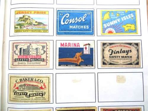 Belgium Vintage Matchbox labels Collection - Let Frame as Pop Art/collectables circa.1950`s