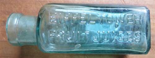 Antique G.Foster Clark & Co.Eiffel tower fruit juices - Antique Glass Bottle