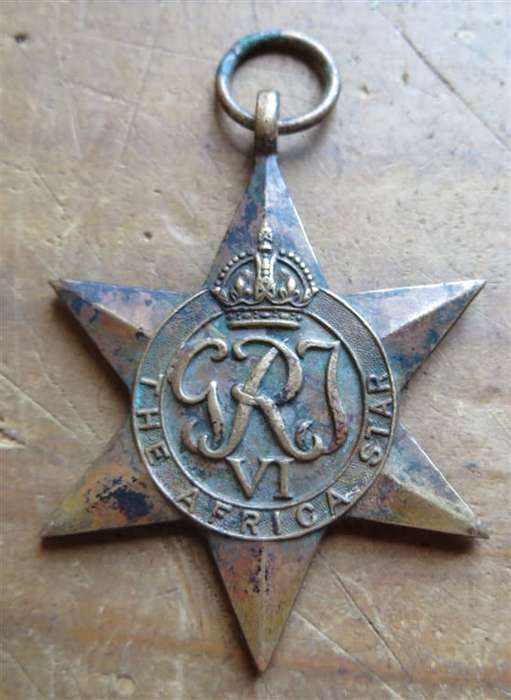 The Africa Star Medal #198229 J.L Joubert