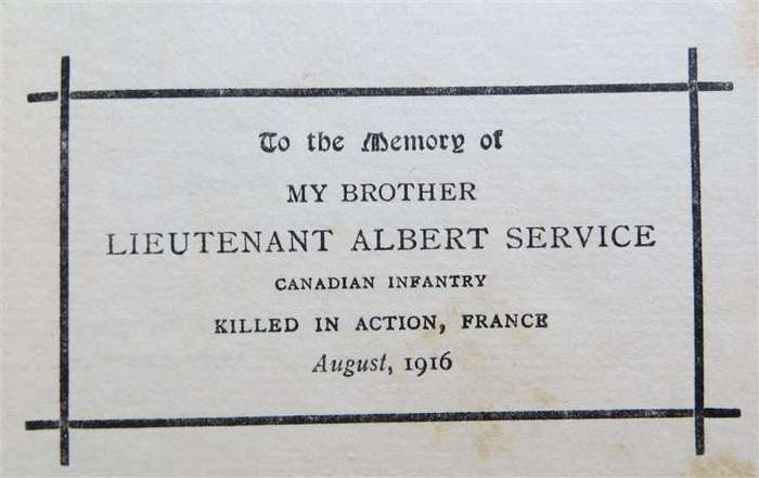 The Rhymes of a Red-Cross Man - Robert W Service