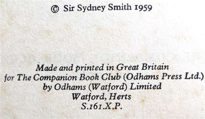 Mostly Murder - Sir Sydney Smith Editorial: Companion Book 1959