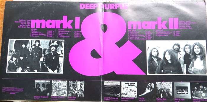 Vintage LP Deep Purple - Mark I & Mark II double LP - VG/VG+