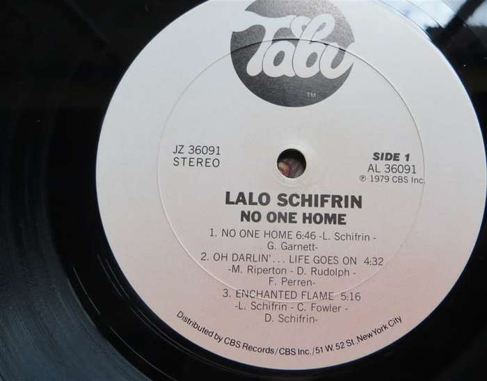 Vintage LP  LALO SCHIFRIN - NO ONE HOME  VG+