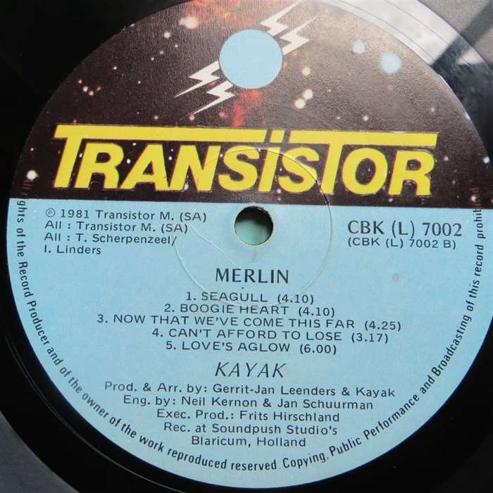 Vintage LP MERLIN - KAYAK VG+