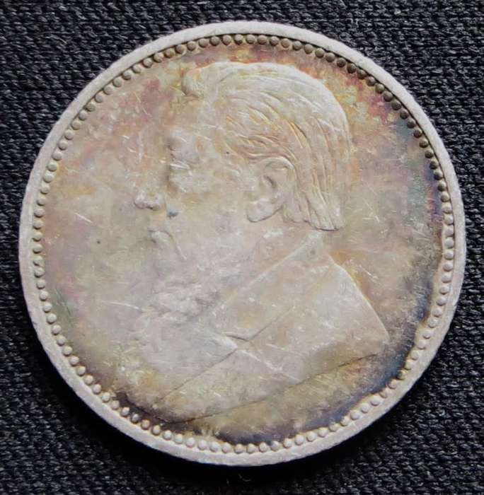 ZAR 1897 6d Sixpence SILVER