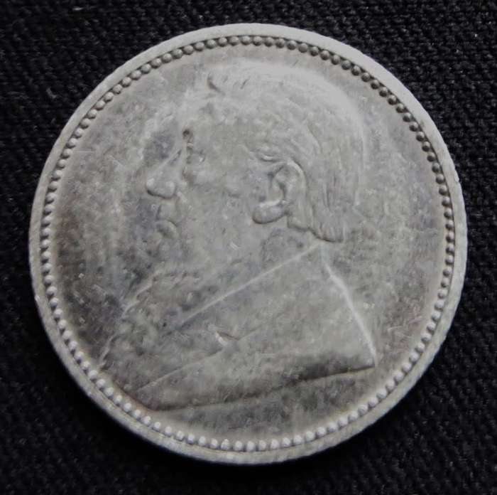 ZAR 1896 6d Sixpence SILVER