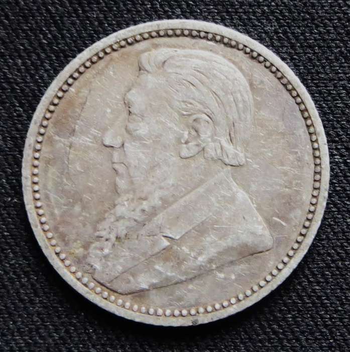ZAR 1895 6d Sixpence SILVER