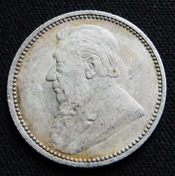 ZAR 1895 6d Sixpence SILVER