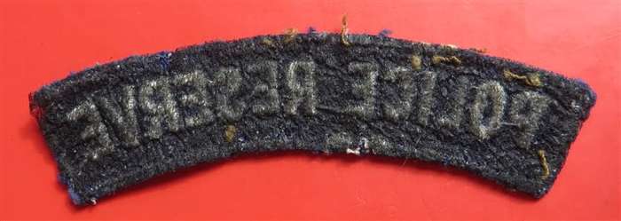 Rhodesia - British South Africa Police Reserve Shoulder Title **Scarce**
